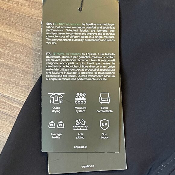 Equiline Ezene Women's Knee Patch Leisure Breeches - Black - size IT40 - Picture 6 of 7